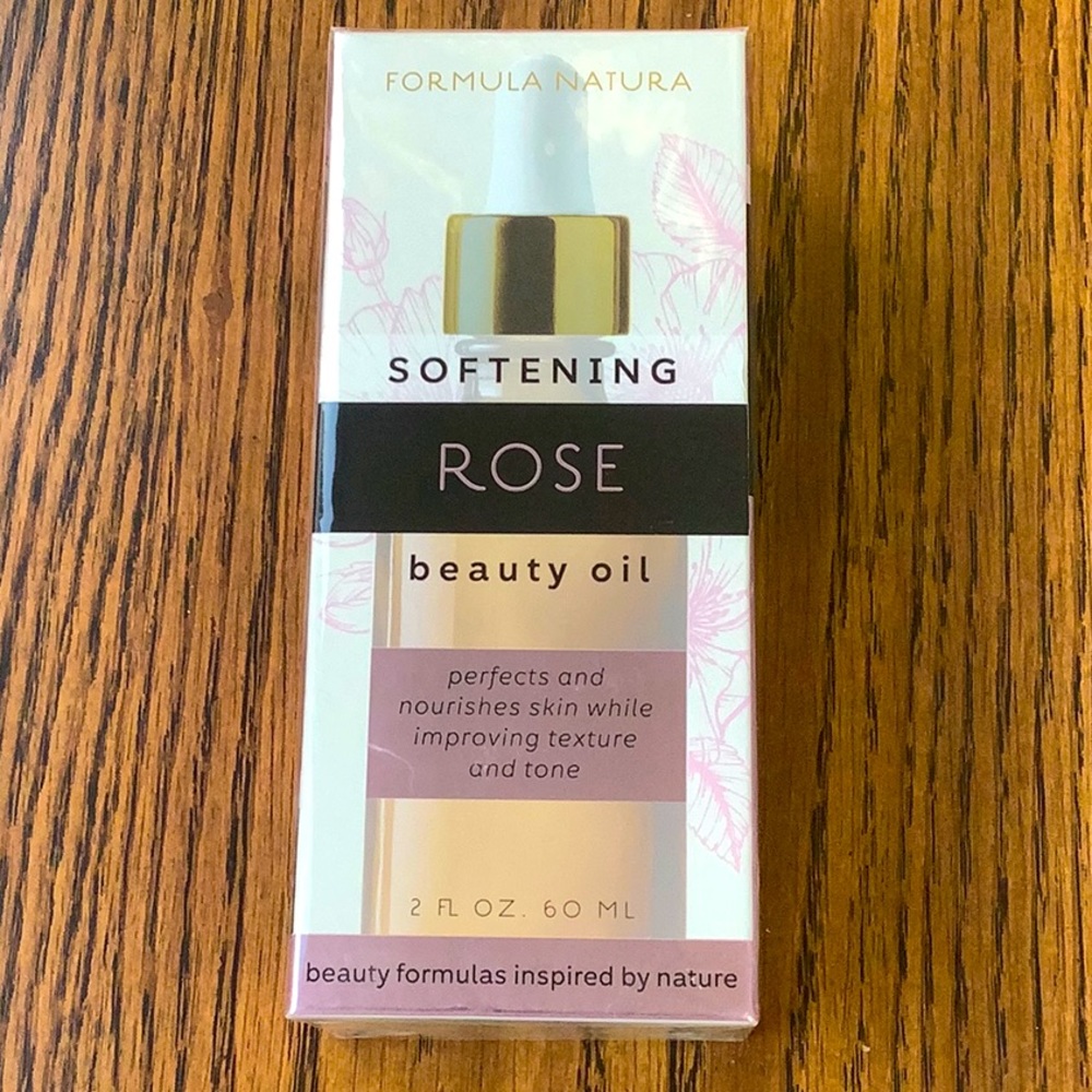 New & Sealed, Formula Natura Softening ROSE Beauty oil.